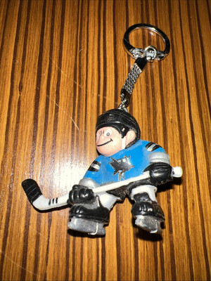 Vintage San Jose Sharks Lil Sports Brats Keychain Ice Hockey NHL