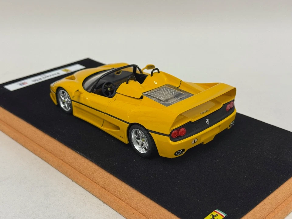 1/24 Tamiya PLM Dennis Koleber Ferrari F50 in Yellow with Engine detail . ABG194 - Image 2 of 4