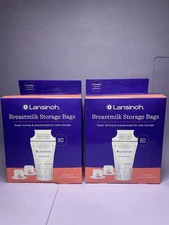 2 Boxes 50 Per Box Lansinoh Momma Breastmilk Storage Bags L131