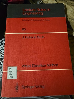 Virtual Distortion Method by Jan Holnicki-Szulc (English) Paperback Book