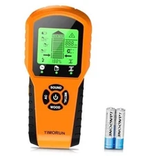 Stud Finder Wall Scanner, Upgraded 6-in-1 Tool for Detecting 1-1/2 Tangerine
