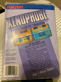 Xenophobe - Nintendo NES (1988) - WITH BOX (NO MANUAL)!