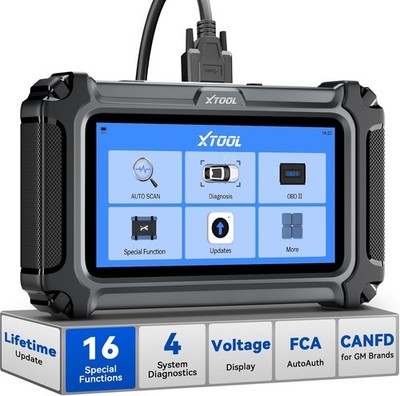 2026 XTOOL D5S OBD2 Scanner Engine ABS SRS Transmission Diagnostic 16+ Resets