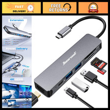 7-in-1 USB C Hub Adapter - 4K HDMI, 100W PD, USB 3.0, SD/TF Reader - MacBook Acc