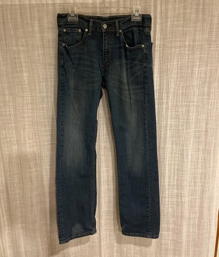 Levis 505 Jeans Mens Size 30 X 32 Straight Leg Mid Rise Medium Wash Denim Pants - Picture 9 of 15