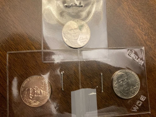 2009 P-D-S 3-COIN NICKEL SET BU/PROOF