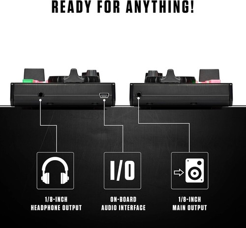 DJ2GO2 Touch with Built-in Audio Interface - Portable DJ Controller for All Gigs - Picture 5 of 9