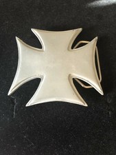 Vintage Collectible Cross Dated 2003 Gray Tone Belt Buckle