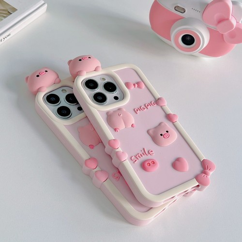 Cover For iPhone Cartoon Beautiful Flower Cute Animal 3D Soft Silicone Back Case - Picture 44 of 82