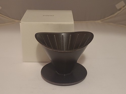 Kinto Oct Goteador 2 Tazas Porcelana Negro Hecho en JAPÓN Goteador Octogonal - Imagen 1 de 9