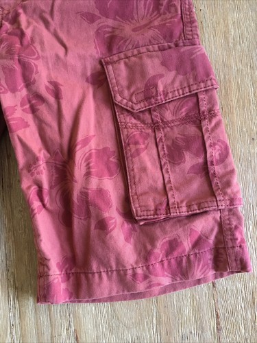 Old Navy Jungen Cargoshorts Tropical Hawaiian Sunwashed Rust Twill Gr. 12 NEU - Bild 2 von 3