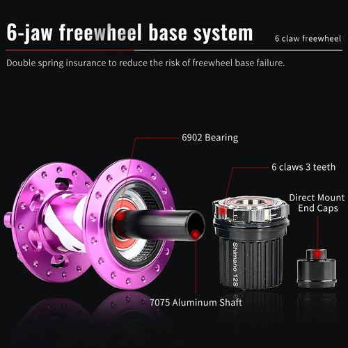 Mountain Bike Hub XD MS HG Freehub 6 Pawl NBK Bearing Hub 135*10mm 142*12mm 32H - Picture 3 of 33