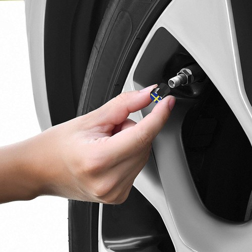 4pcs Sweden Flag Car Auto Wheel Tyre Tire Valve Stems Air Dust Cover Screw Caps - Picture 7 of 14