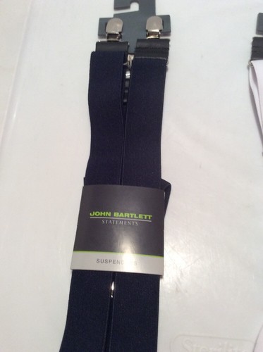 John Bartlett Statements Suspenders White, Black Or Tan New - Picture 2 of 3