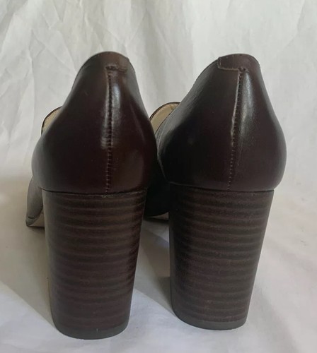 Zapatos de tacón de cuero marrón para mujer Enzo Angiolini En-Maxie talla 7,5 M-W07 - Imagen 7 de 10
