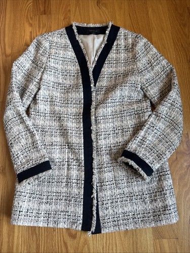 Blazer Tweed Femme Ann Taylor – Taille 12 – Occasion Très Bon état – Veste Classique