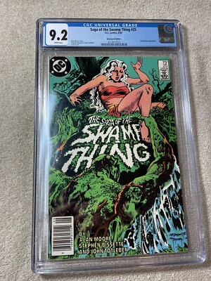 Saga of the Swamp Thing #25 CGC 9.2 White Pgs Newstand Ed. 1st
