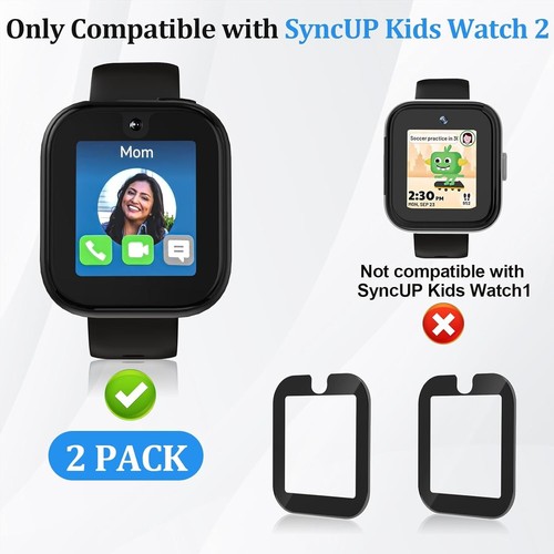 2 Pack Compatible with Sync Up Kids Watch 2 Screen Protector, HD Clear 2 pack - 第 2/7 張圖片