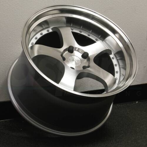 19x11 Aodhan AH03 Wheels 5x114.3 +22 19 Inch AH3 Silver Machined Rims ...