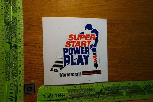 Alter Aufkleber Automobil Werkstatt Zubehör Ford MOTORCRAFT