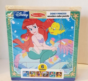melissa and doug disney princess wooden cube puzzle