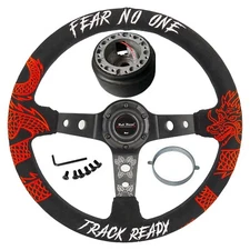 6-Bolt Racing Steering Wheel + Hub Adapter Boss Kit for Civic, Del Sol, Integra