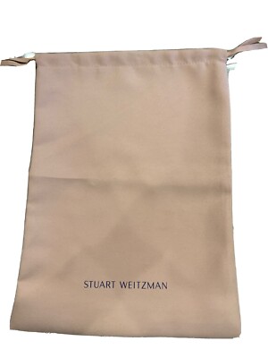 Stuart Weitzman New Unused Beige Accessories Shoe Bag With Drawstrings
