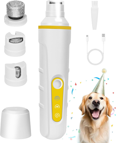 FURBONA Dog Nail Grinder with Enhanced LED Light – Super Quiet, 2-Speed, USB-... - Picture 12 of 12