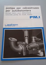 Flyer Brochure 3 Panels 70s Company LASTEM - Concrete Pump