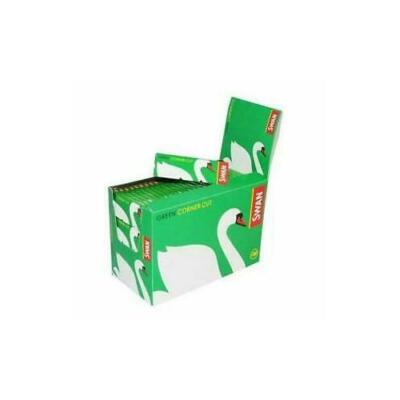 Swan Regular Green Corner Cut Zigarettenpapier 100 Hefte (5000 Papiere)
