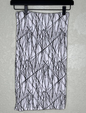 Aden Anais White Label Swaddle Blanket Black Print 100 Cotton 45"x43"