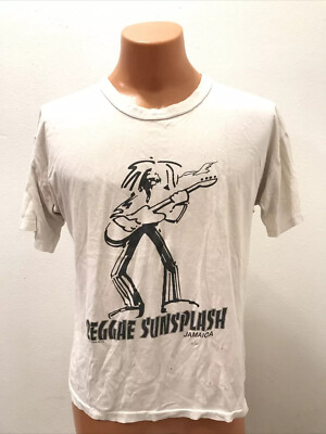 Vintage 1996 Reggae Sunsplash Jamaica Men's White Single Stitch T