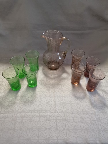 BIOT SERVICE ORANGEADE GLASS BLOW 70s - Picture 2 of 19