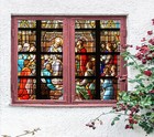 3D King Priest ZHUB820 Window Film Print Sticker Cling Stained Glass UV Block