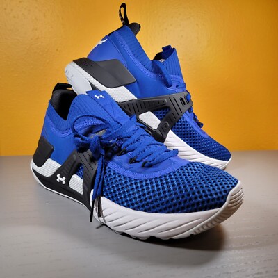 Under Armour Project Rock 4 Training Shoes Men's Size 8 3023695-400 Royal Blue