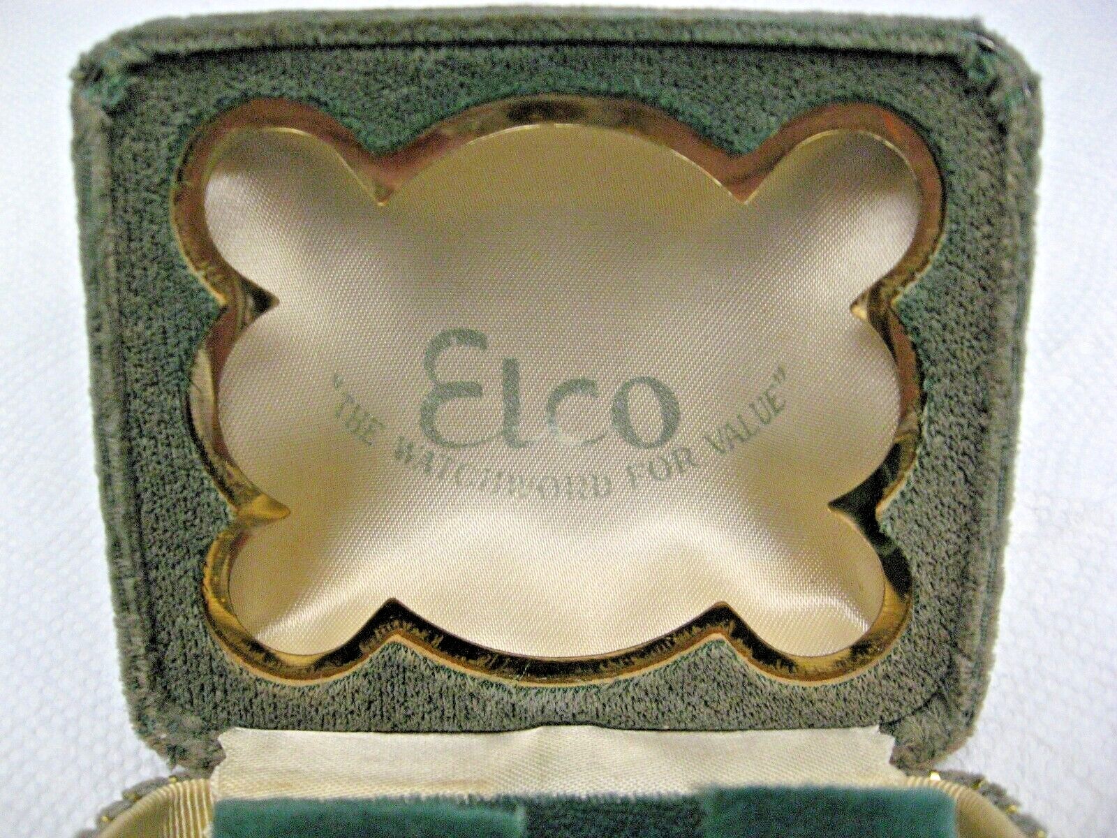 VINTAGE ELCO WATCH COMPANY ART DECO VELVET WATCH BOX CIRCA 1940 eBay
