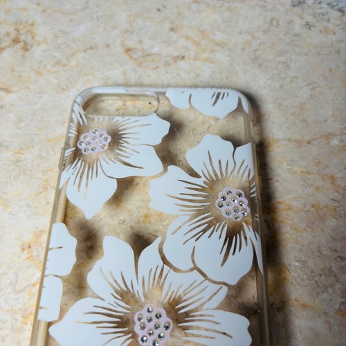 Kate Spade Protective Case Cover iPhone 6/7/8 Plus Floral Clear Rhinestone - Picture 3 of 8