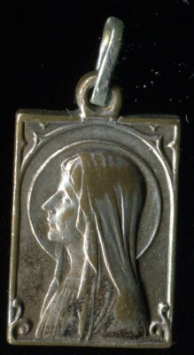 Vintage Catholic Religious Medal Of our lady of lourdes | eBay