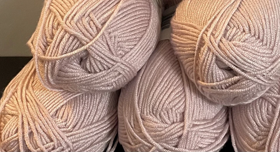 King Cole CHERISHED Baby DK Yarn: 6 Skeins 100g Ea. Color 3440 Named: “PEARL” - Image 4 of 4