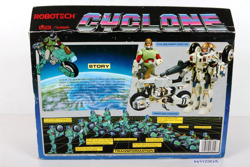 Scott Bernard Armor Bike Cyclone w/box Transformables Robotech Macross