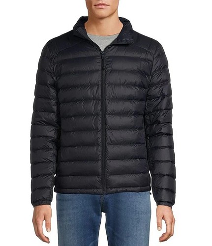 NWT Solaris Tall Mens 2XT Real Down Puffer Jacket Packable Lightweight Blue - Picture 2 of 15