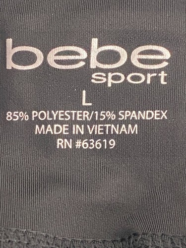 Bebe Mujer Talla L Capri Negro Ropa Activa Deportiva con Bolsillos Laterales y Logotipo - Imagen 3 de 11