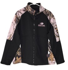 Yukon Gear Jacket Mossy Oak Pink Black Camo Soft Shell Full Zip Women  s Large