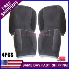 For 2003-2005 Dodge Ram 1500 Driver & Passenger Bottom-Top Seat Cover Dark Gray