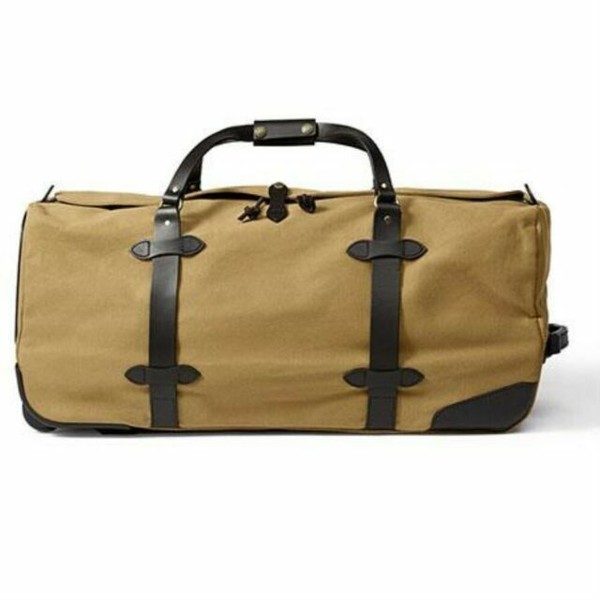 Filson Large Rugged Twill Rolling 84L Duffle Bag Tan (11070375) for