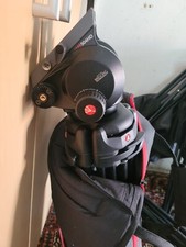 Manfrotto 504HD Video Stativ mit Fluidkopf + MBAG100PN Tasche – Neuwertig