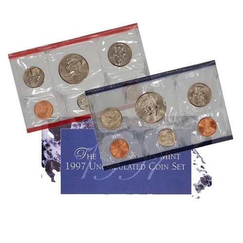 1989-S 5 Proof Set In Whitman Plastic Case $.50, $.25, $.10, $.05, $.01 - Foto 3