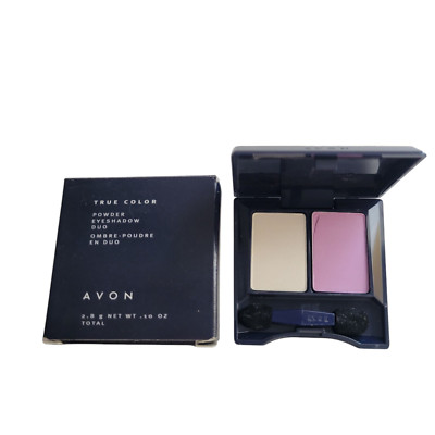 Avon True Color Eyeshadow LILAC LOVE DUO White Pearl/Lilac .10oz New Old Stock