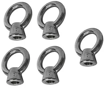 5 PC 5/16'' SS316 Lifting Eye Nut Boat Marine With 800 Lbs Capacity UNC Tap