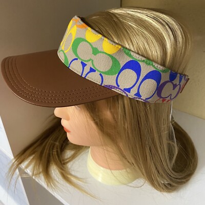 Coach signature rainbow tennis hat | eBay display picture 3